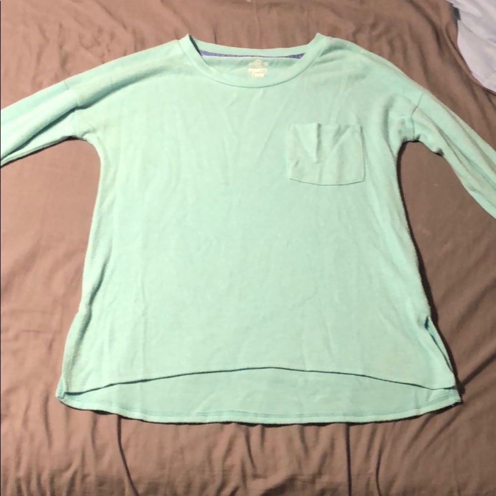 Teal long sleeve shirt